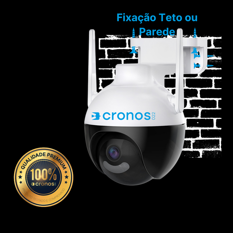 Câmera de Segurança Wifi MARCA cronos022 MODELO CWE-022 PARA USO EXTERNO FULLHD 4MP