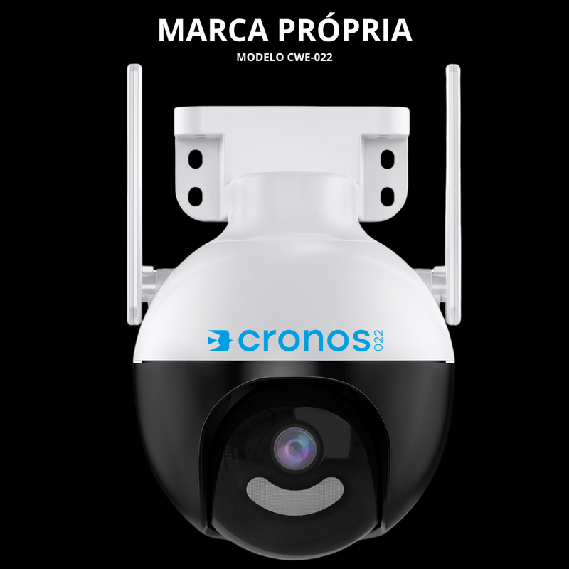 Câmera de Segurança Wifi MARCA cronos022 MODELO CWE-022 PARA USO EXTERNO FULLHD 4MP