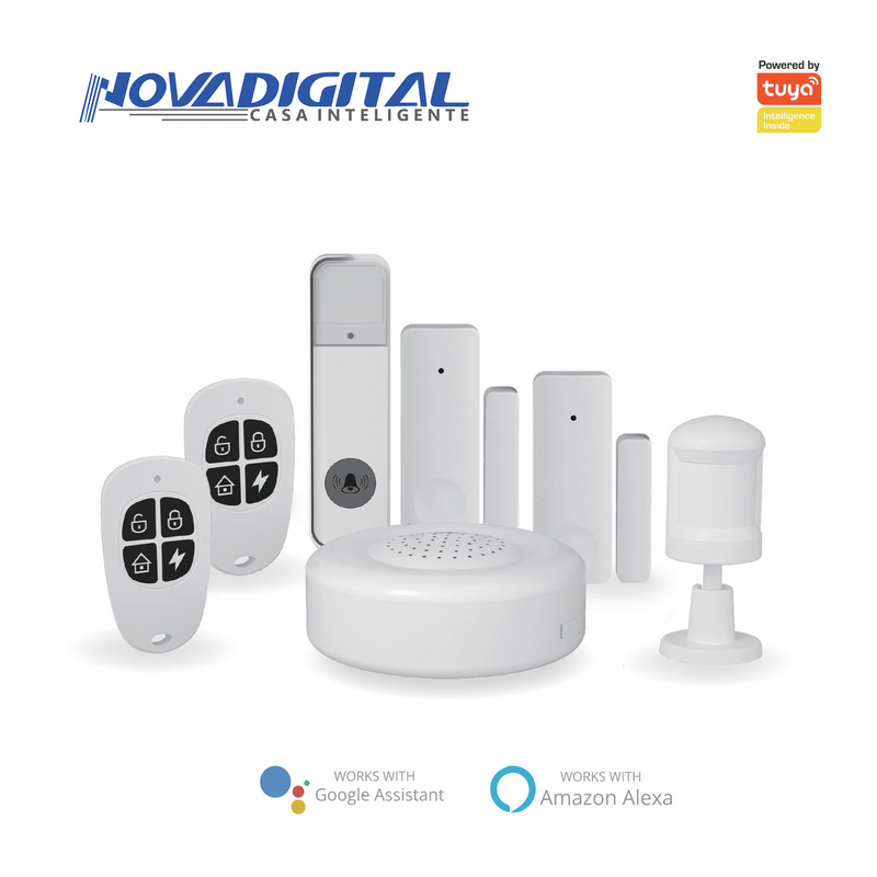 Kit Alarme Inteligente Wi-Fi fácil instalação